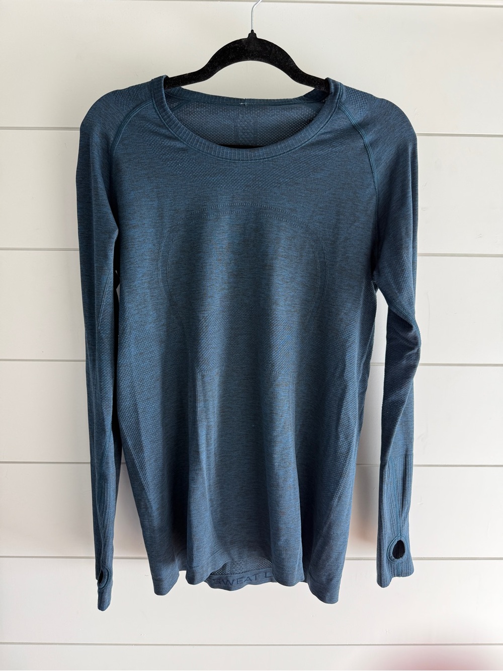 lululemon athletica Women's Crewneck Long Sleeve Tee - Blue